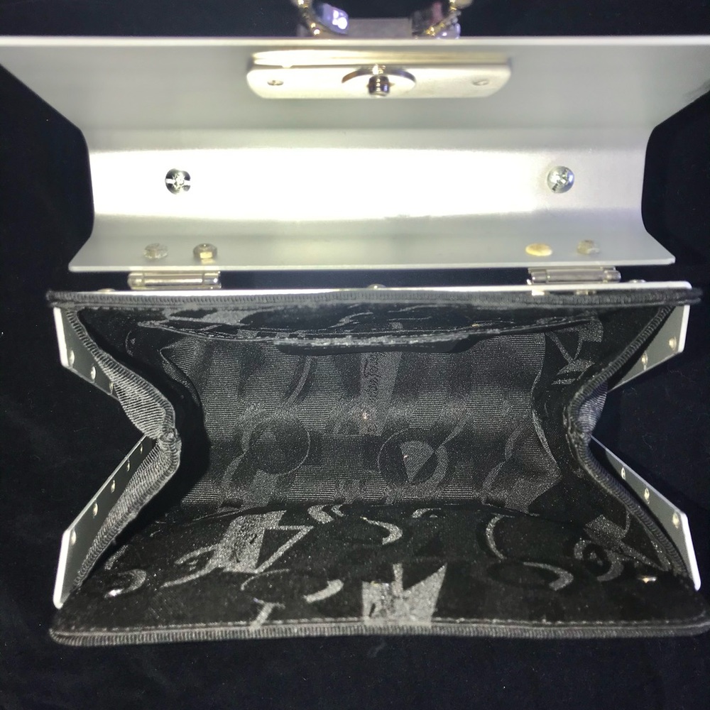 Salvatore Ferragamo Gancini Metal Handbag. - Picture 9 of 16